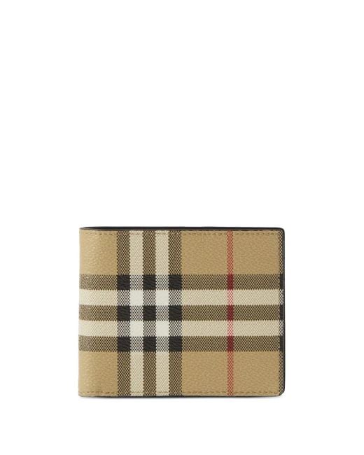 Burberry Natural Check Motif Bifold Wallet for men