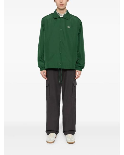 Lacoste Green Logo-Embroidered Jacket for men