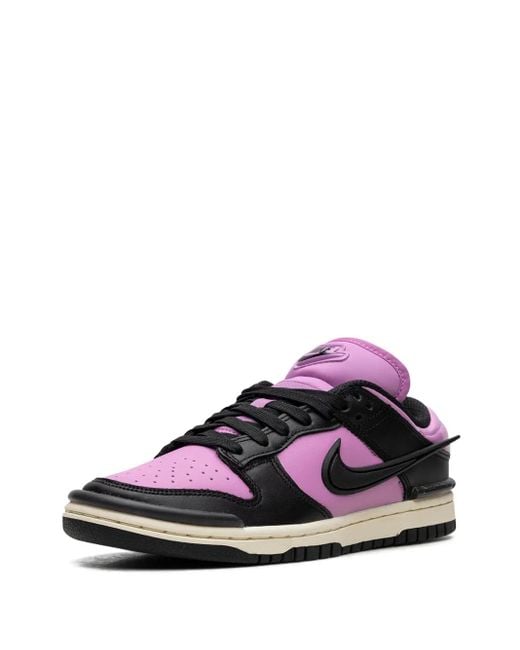 Nike Pink Dunk Low Twist "Rush Fuchsia" Sneakers