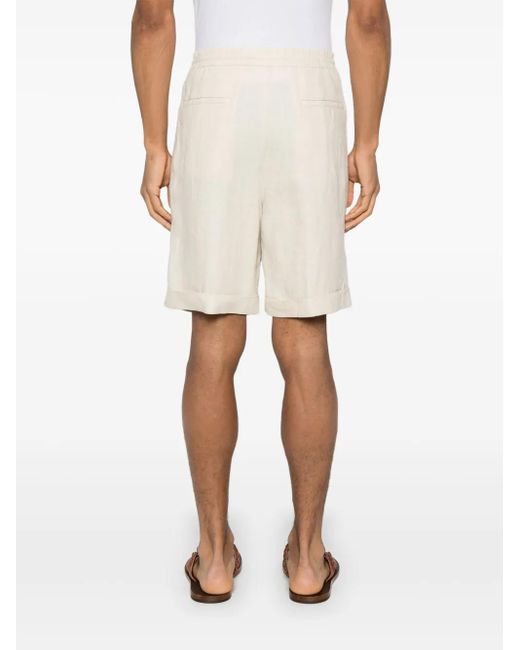 Canali White Line Shorts for men