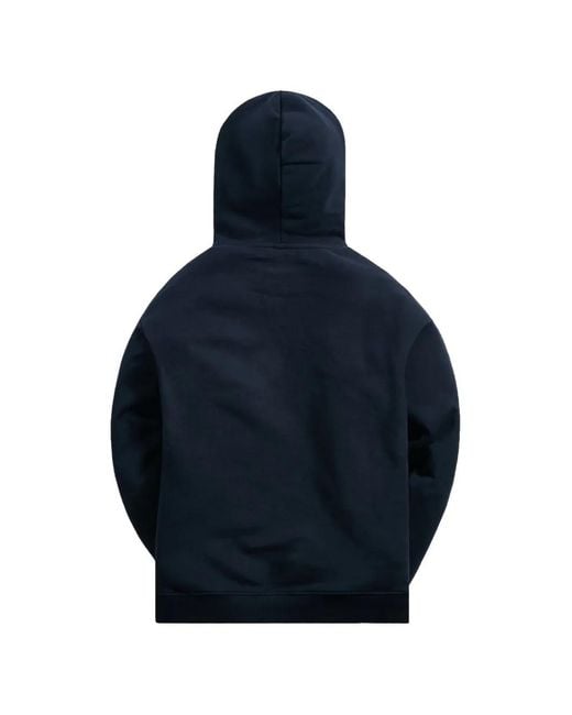 Kith Blue Logo-Print Drawstring Hoodie for men