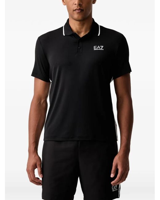 Polo Ventus7 Con Logo EA7 de hombre de color Black