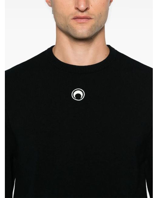 MARINE SERRE Trui Met Borduurwerk in het Black voor heren