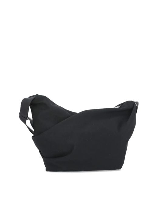 Yohji Yamamoto Black Adjustable Zipped Shoulder Bag for men