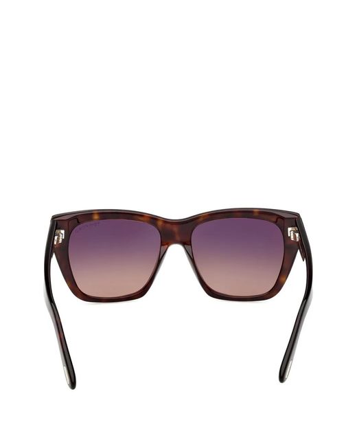 Tom Ford Pink Tortoiseshell-Effect Square-Frame Sunglasses