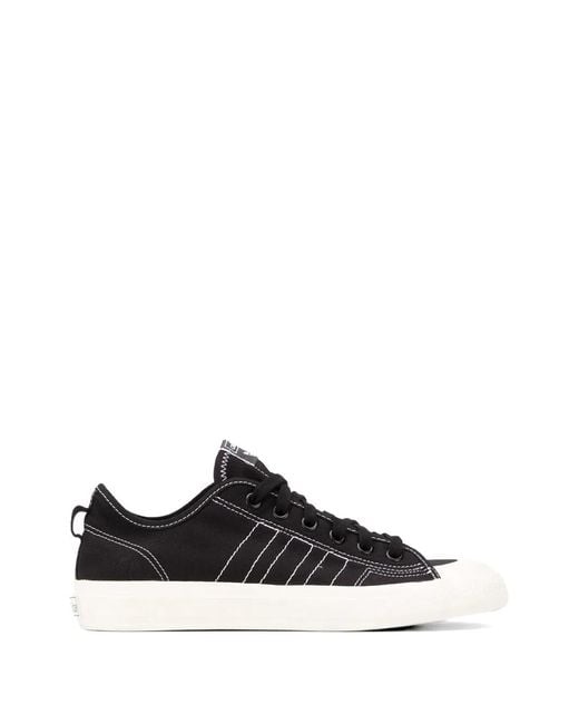 Adidas Black Nizza Rf Canvas Trainers for men