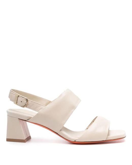 Santoni Natural Open Back Pumps