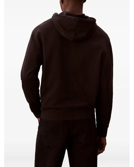 Calvin Klein Black Terry Hoodie for men