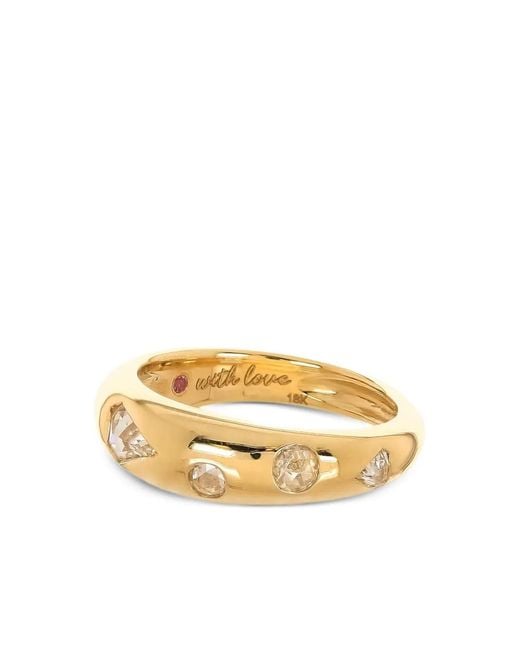 Nimo With Love Metallic 18K Diamond Tapered Ring