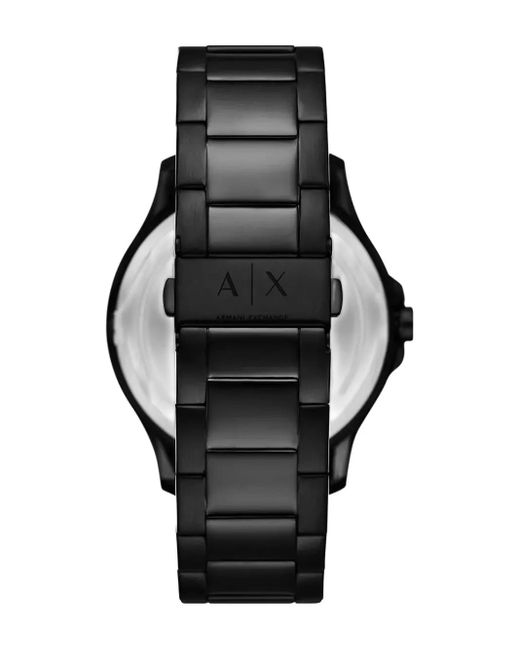 Montre À Boîtier Rond 44 Mm ARMANI EXCHANGE pour homme en coloris Black