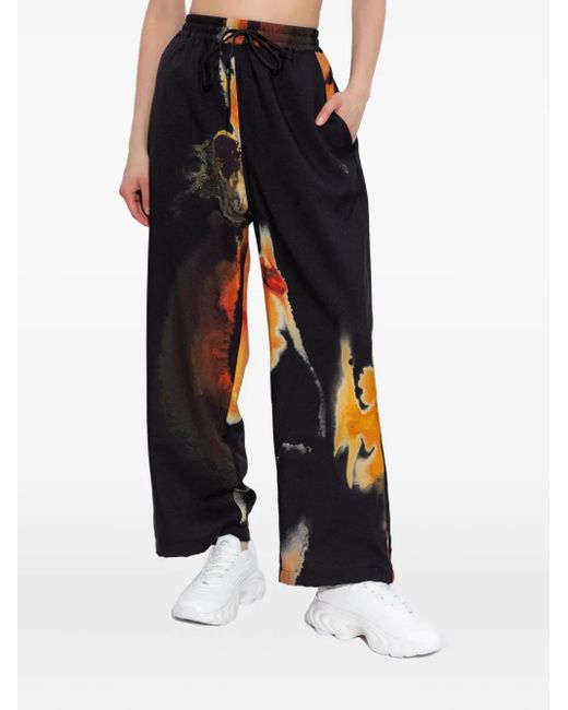 Y-3 Blue Aop Sport Uniform Track Pants