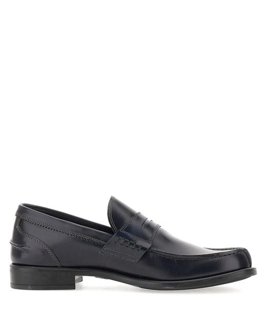 Duca Degli Abruzzi Blue Monaco Leather Loafers for men