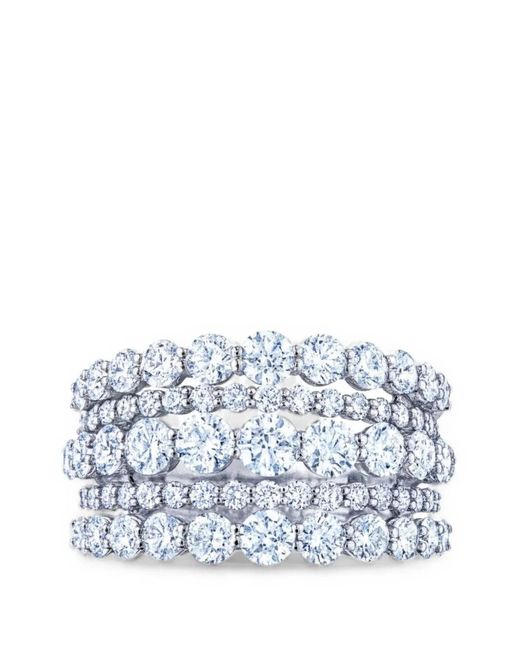 Kwiat White Lyric Five-Row Diamond Ring