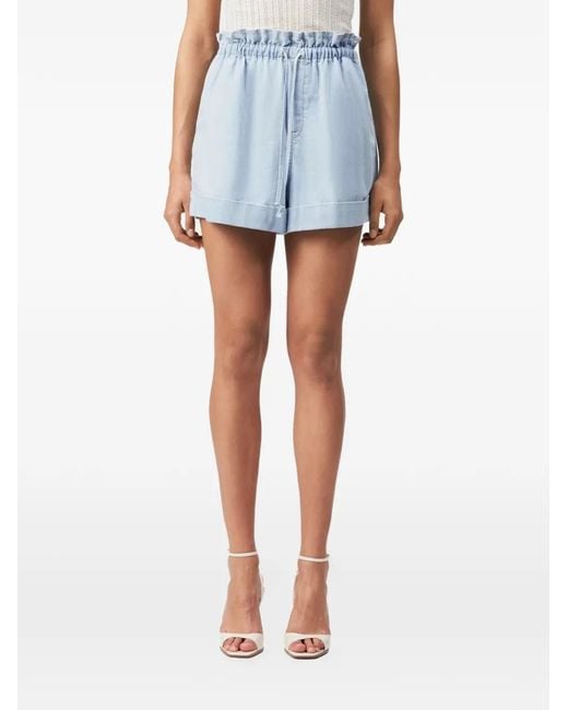 Drykorn Blue Edict Drawstring-Waist Shorts