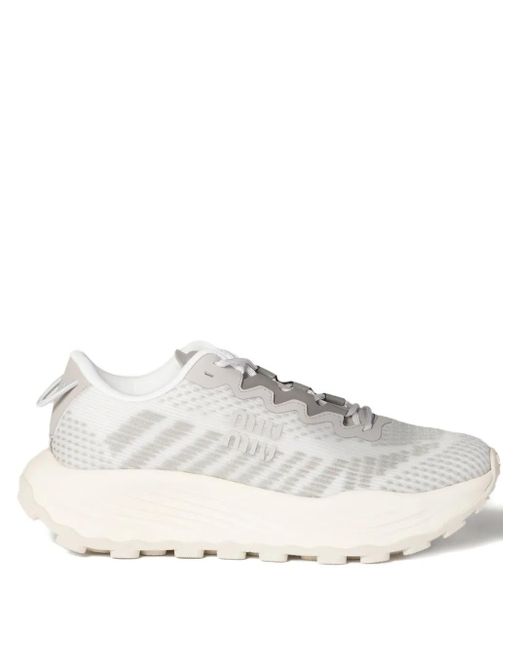 Miu Miu White Sneakers aus Mesh