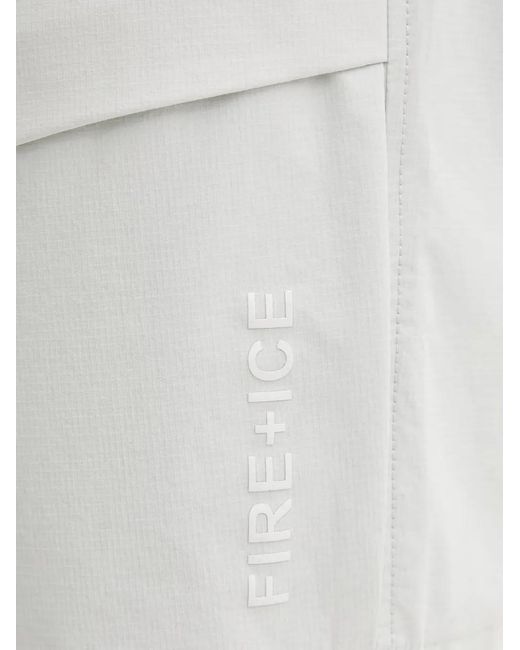 Bogner Fire + Ice Gray Caleb Logo-Patch Cargo Shorts for men