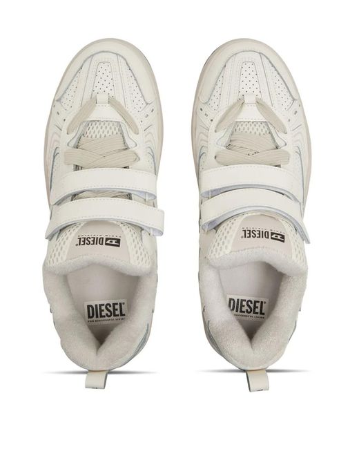 DIESEL White S-Ukiyo Touch-Strap Sneakers for men