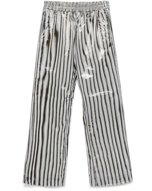 Walter Van Beirendonck White Straight-Leg Trousers for men