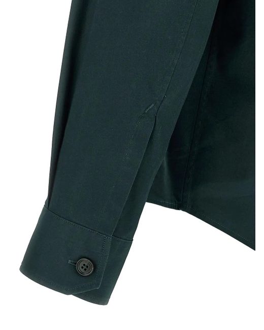 Zegna Hemdjacke Mit Knopfleiste in Green für Herren