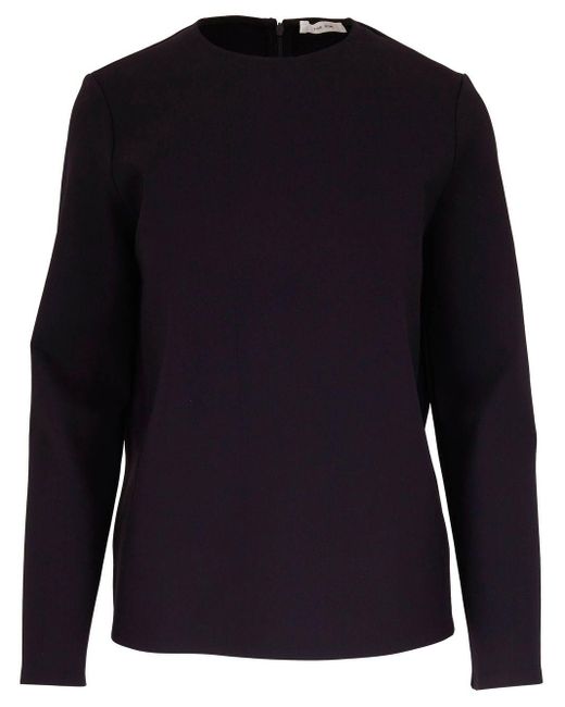 The Row Blue Long-sleeved Top