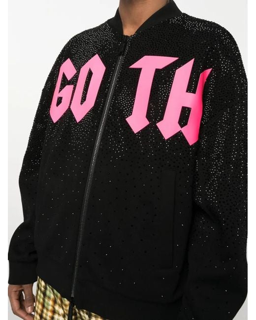 DSquared² Black Crystal-Embellished Cotton Jacket for men