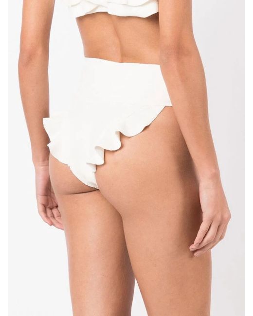 Clube Bossa White Jasper High-Waist Bikini Bottoms