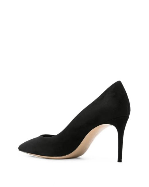 Casadei Black Pointed-Toe Pumps
