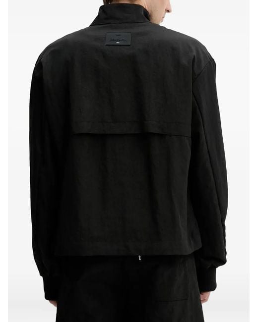 Won Hundred Black Zip-Fastening Bomber Jacket for men