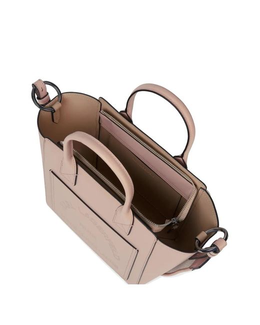 Karl Lagerfeld Natural Sac Cabas K/Daily À Logo Perforé