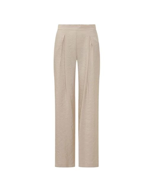 LE SULLY STUDIO Natural Pleated Trousers