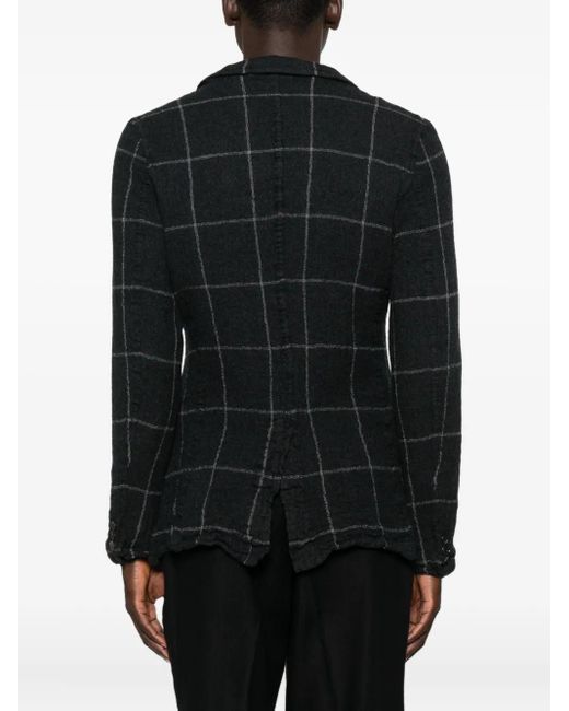 Comme des Garçons Black Checked Blazer for men