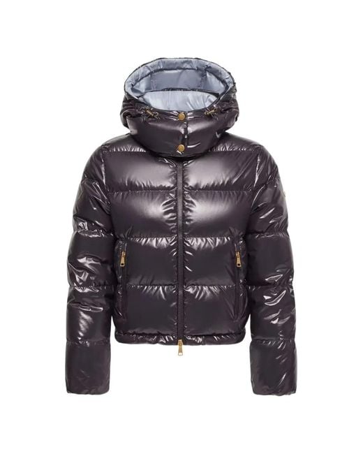 Moncler Gray Niveole Padded Hooded Jacket