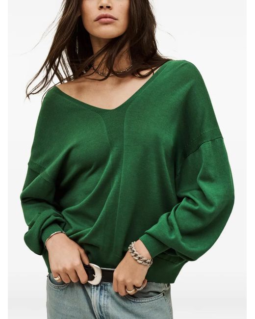 Ba&sh Green Brenda Sweater