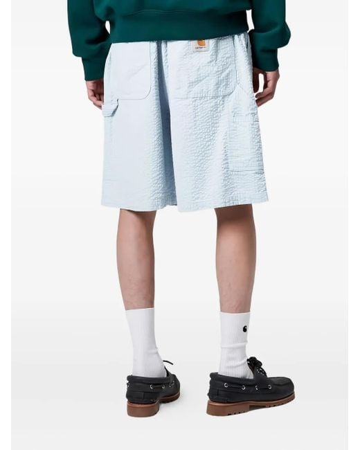 Carhartt Blue Textured Elasticated Shorts for men