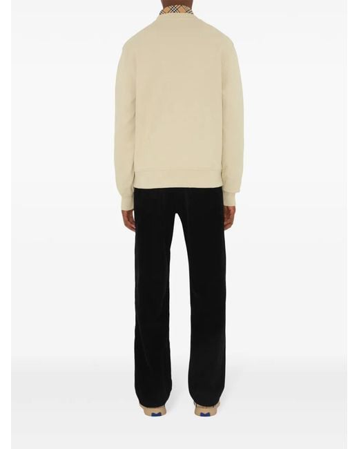 Burberry Natural Cotton Crewneck Sweatshirt for men
