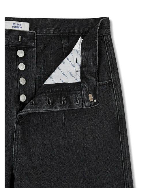 Studio Tomboy X Black Patch-Pocket Jeans for men