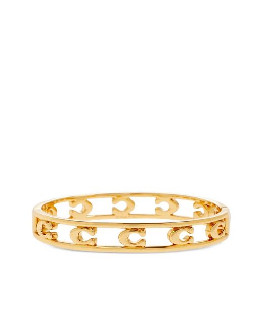 COACH Metallic Logo Bracelet