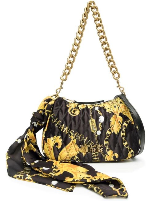 Versace Jeans Couture Chain Couture ショルダーバッグ Metallic