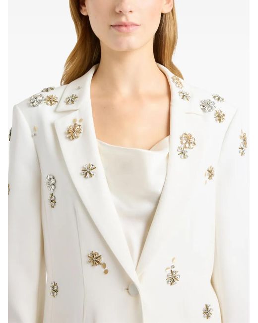 Cinq À Sept Natural Tumbling Flowers Karlie Blazer