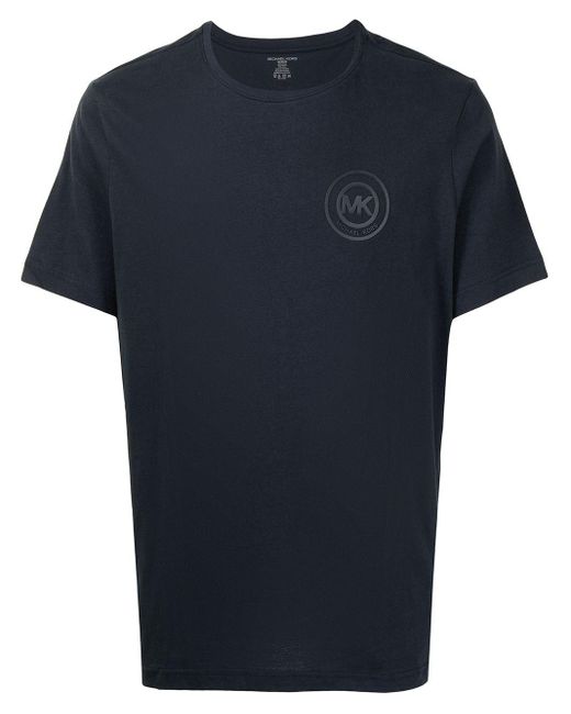 MICHAEL Michael Kors Cotton Logo-print T-shirt in Blue for Men - Lyst