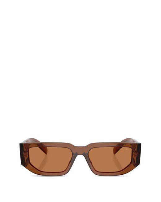 Prada Pink Triangle-Logo Sunglasses for men