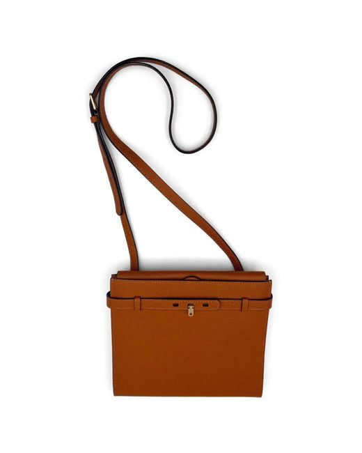 Valextra Brown Sac À Bandoulière B-Tracolina