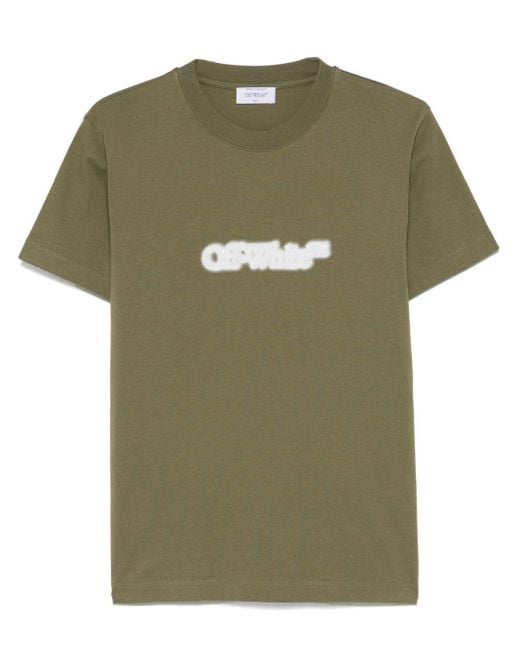 Off-White c/o Virgil Abloh Green Spray Arrow T-Shirt
