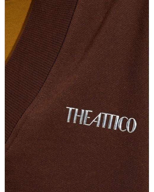The Attico Brown Double American Fleece Sweatshirt