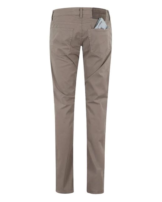 Jacob Cohen Gray Straight-Leg Trousers for men