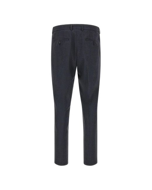 Boss Blue Micro-Texture Single-Breasted Suit for men