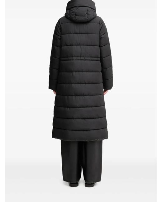 Barbour Black Button-Fastening Padded Coat