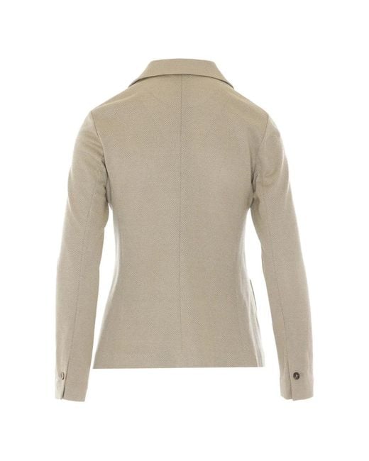 Circolo 1901 Natural Single-Breasted Patch-Pocket Jacket
