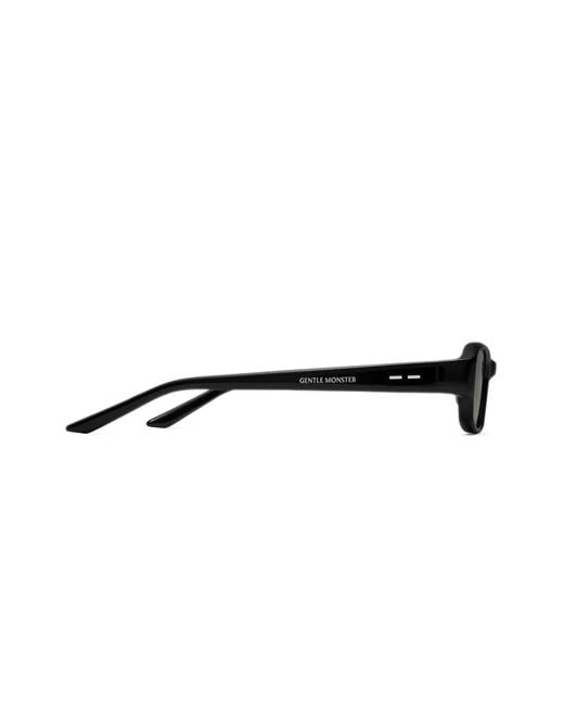 Gentle Monster Black Halo Square-Frame Sunglasses