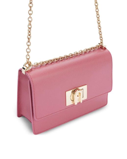 Furla Pink Mini Chain-Strap Crossbody Bag